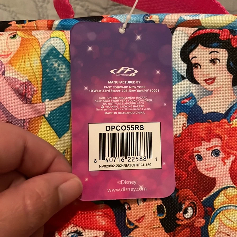 Disney Princess Pink Colorful Zipper Lunchbox - Picture 6 of 6